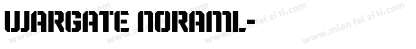 wargate noraml字体转换